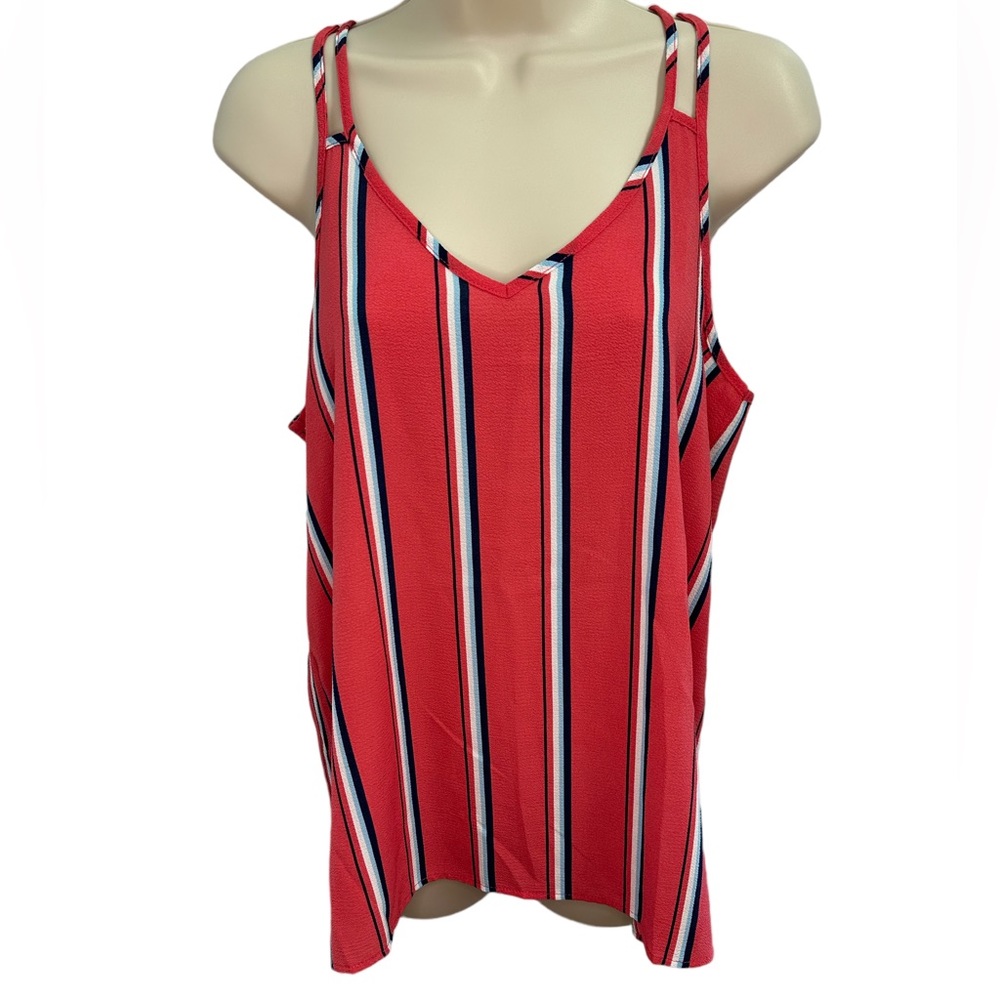 Rose-Lightweight Flowing Tank-Size Large-Super Cute